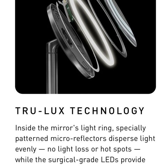 simplehuman•  Sensor Mirror brushed stainless steel, mini, rechargeable - Picture 4 of 8